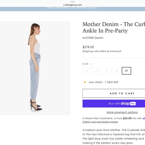 MOTHER Light Blue Jeans - Picture 5 of 12